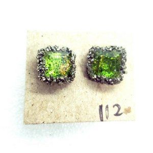 Resin and pyrite studs #112